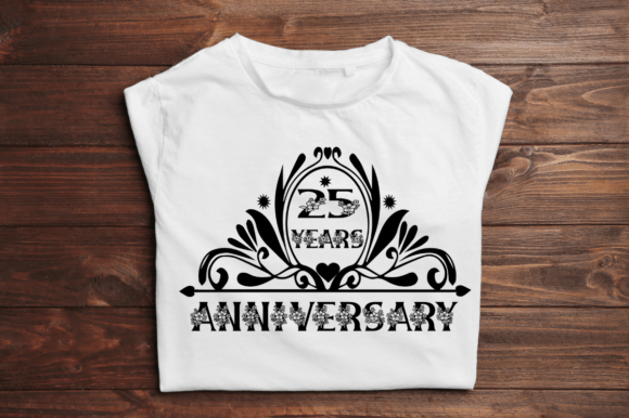 Celebrate a Milestone: 25 Years Anniversary SVG Graphic Design