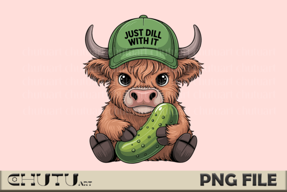 Dill Cow PNG: A Cheeky Graphic for Punny Projects