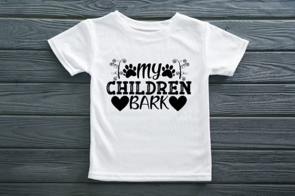 MY CHILDREN BARK: A Playful SVG Design for Pet-Loving Creators