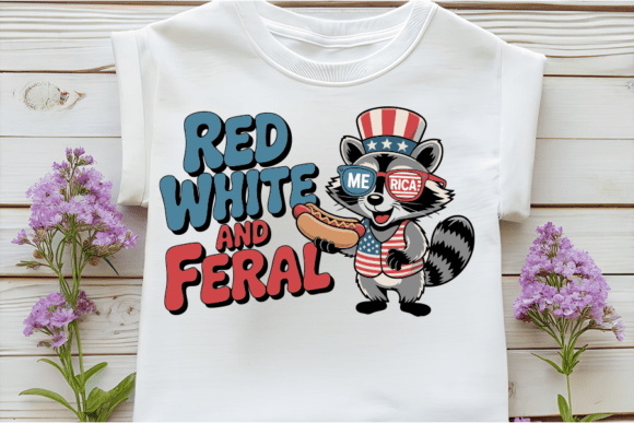Patriotic Raccoon: A Graphic for Humorous American Holidays